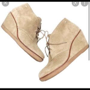 Coach Cassy Wedge Lace Booties